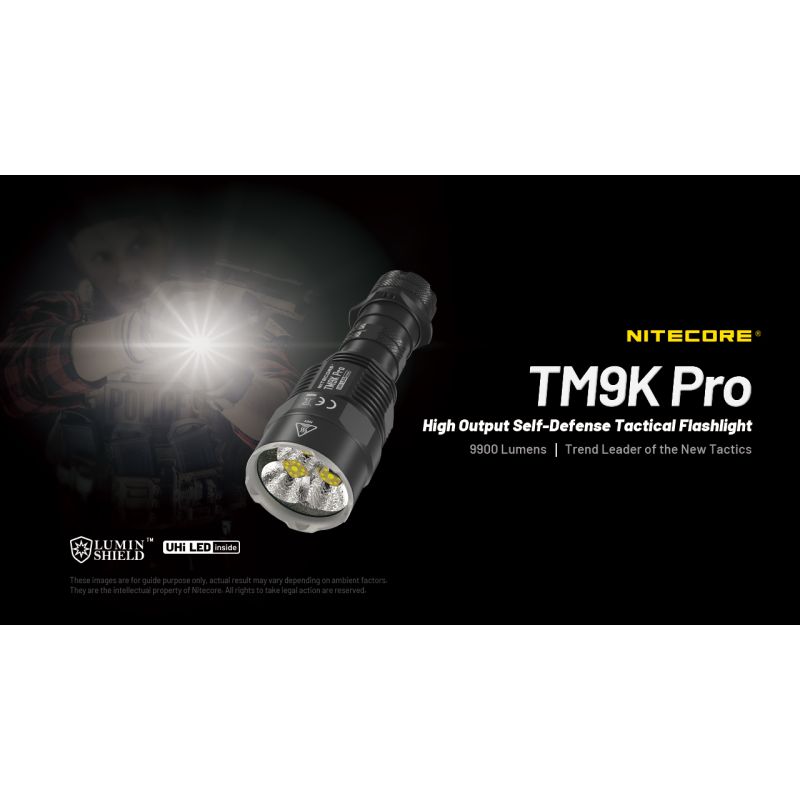 Latarka Nitecore TM9K PRO 9900 lumenów latarka wysokiej wydajności USB-C ładowanie zasięg 510 metrów