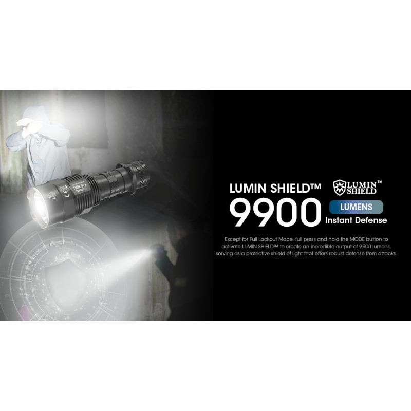 Latarka Nitecore TM9K PRO 9900 lumenów latarka wysokiej wydajności USB-C ładowanie zasięg 510 metrów