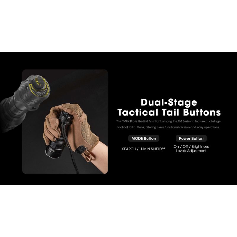 Latarka Nitecore TM9K PRO 9900 lumenów latarka wysokiej wydajności USB-C ładowanie zasięg 510 metrów