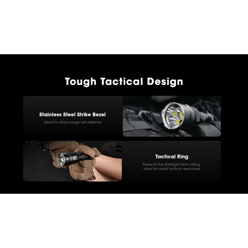 Latarka Nitecore TM9K PRO 9900 lumenów latarka wysokiej wydajności USB-C ładowanie zasięg 510 metrów