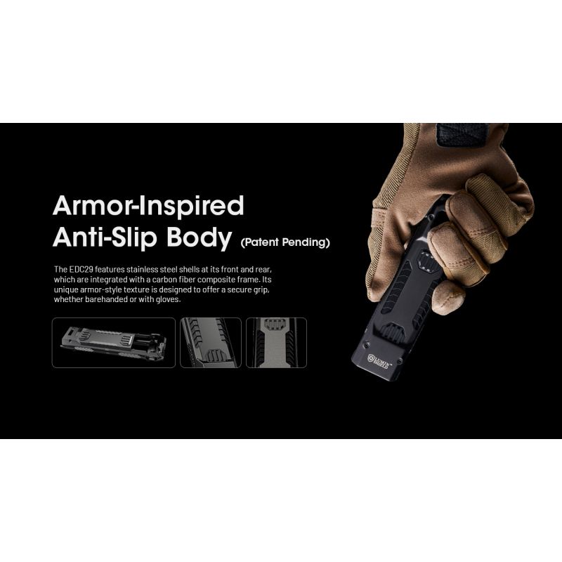 Latarka EDC NITECORE EDC29 6500 Lumenów USB-C Kompaktowa o Wysokiej Jasności Profesjonalna Latarka EDC