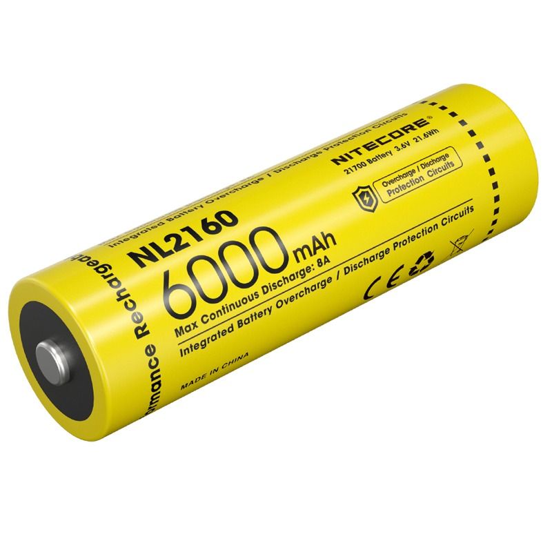 NITECORE NL2160 6000mAh 3.6V 21700 Li-Ion akumulator do urządzeń o wysokiej pojemności i niezawodności