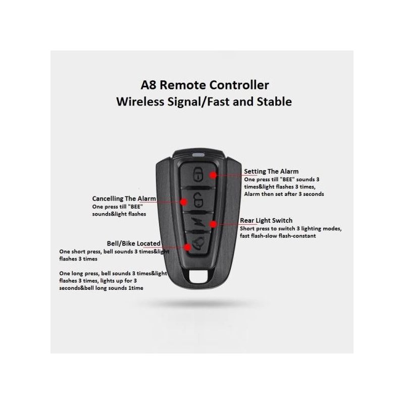 Rower szosowy ANTUSI A8 z alarmem przeciwkradzieżowym automatyczny hamulec i tylne światło bezpieczeństwo rêcegier