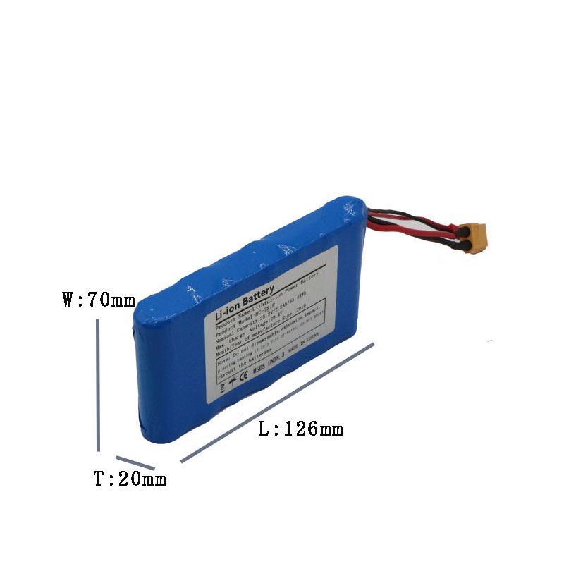 Akumulator 25.2V 5C do deskorolki czterokołowej litowo-jonowy 18650 trwały i wysokiej wydajności rozwiązanie