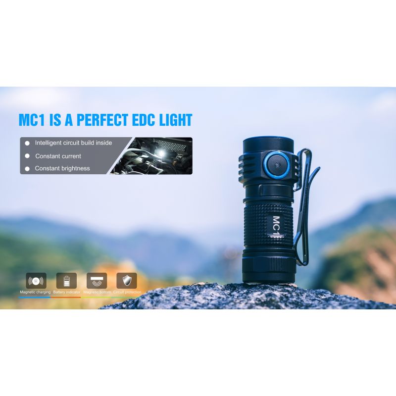 TrustFire MC1 Baton XP-L HI kompaktowa latarka LED 1000 lumenów magnetyczne ładowanie codzienne noszenie