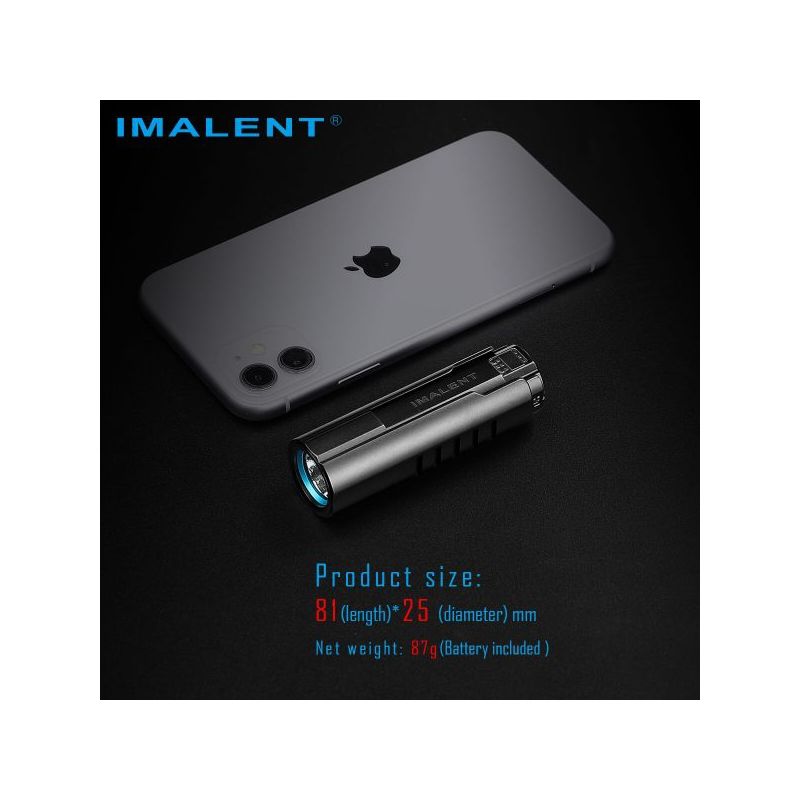 Latarka LED IMALENT LD70 4000 lumenów kompaktowy design dla poszukiwaczy przygód z wyświetlaczem OLED