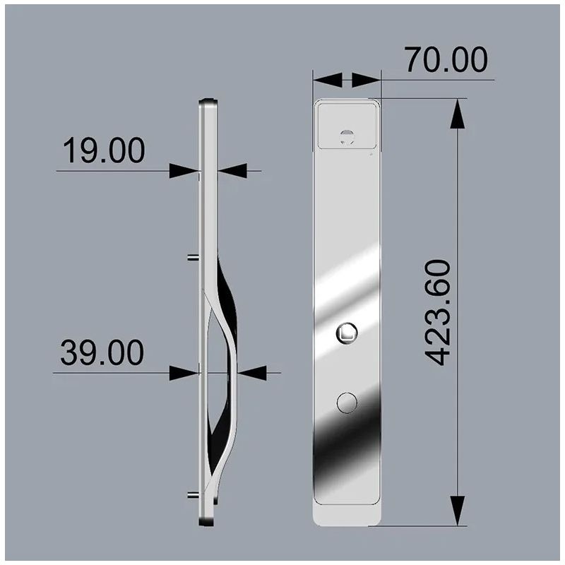 Inteligentny Zamek do Drzwi Tuya Wifi 3D Face z Wbudowaną Kamerą i Rozpoznawaniem Twarzy dla Bezpieczeństwa Domu