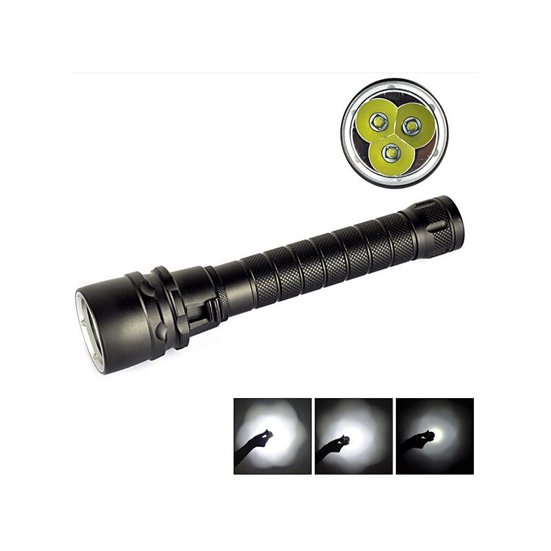 Wodoodporna latarka podwodna UltraFire 6000 lumenów XML T6 LED latarka do nurkowania 100m akcesoria do nurkowania