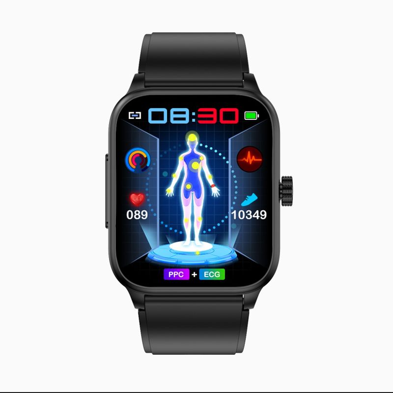 ET540 Poziom glukozy we krwi EKG Temperatura ciała Ciśnienie krwi Tlen we krwi Tętno Połączenie Bluetooth Smartwatch Tracker fitness