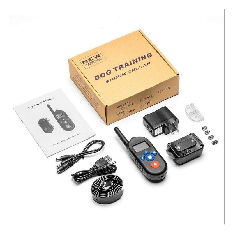 Elektryczna Obroża Treningowa 800m 3w1 Z Pilotem Dla Małych Średnich Dużych Psów Regulowane Tryby Wodoodporna