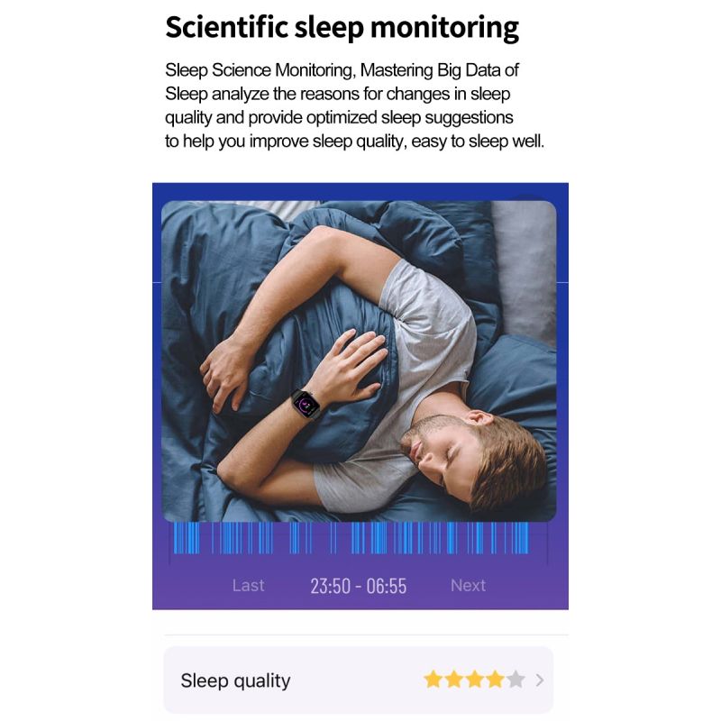 ET570 Inteligentny Zegarek Glukozy we Krwi EKG Tętna Ciśnienia Krwi Smartwatch