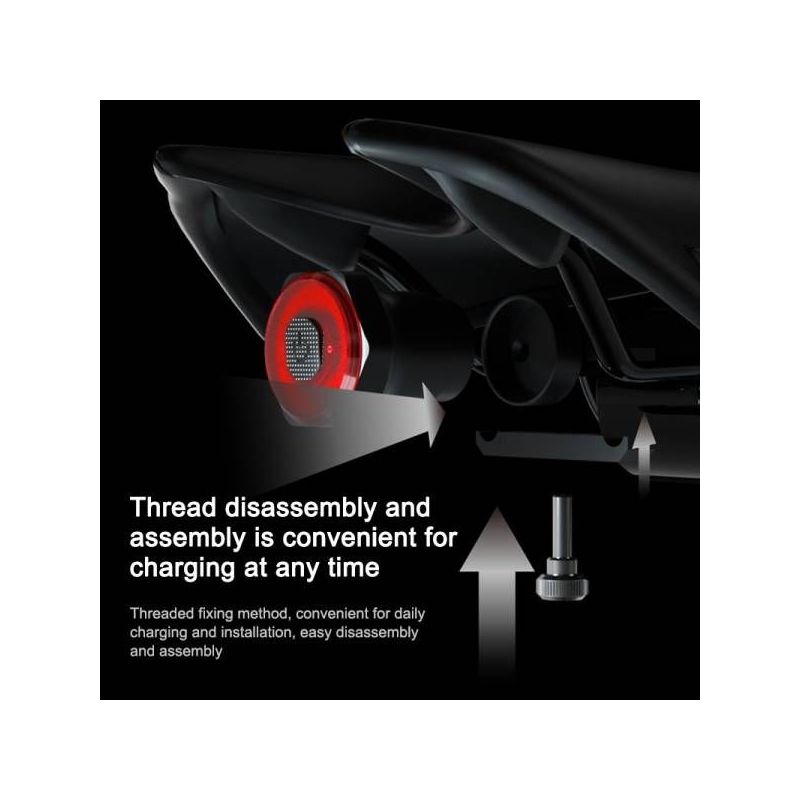 MEROCA MX2 inteligentny czujnik światła hamulca LED COB aluminiowy rower górski IPx6 USB bezpieczeństwo nocą