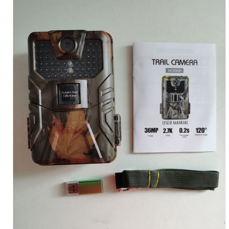 Kamera obserwacyjna HC-900A 36MP 2.7K do monitorowania dzikiej przyrody niewidoczne podczerwien noktowizja