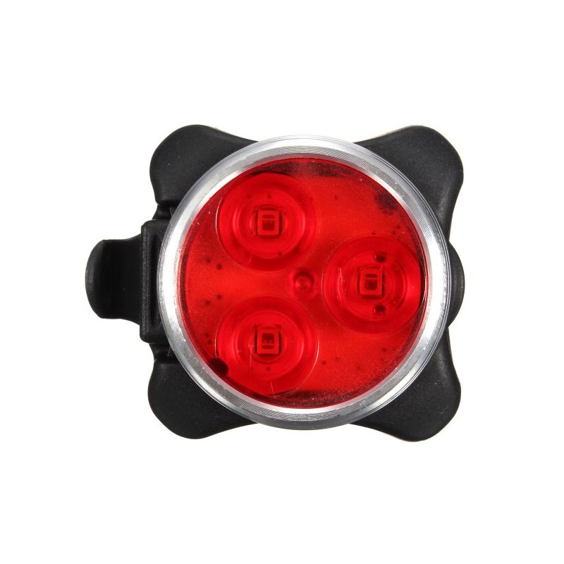 Lekki Rowerowy USB HJ-030 nowoczesne oświetlenie rowerowe 3 LED kompaktowy wodoodporny z ładowaniem USB