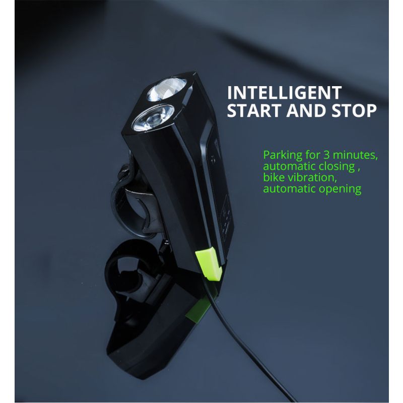 Lampy rowerowe Swiatla 2400 lumenów USB ładowanie wodoodporność IPX6 sześć trybów inteligentny tryb jazda nocna
