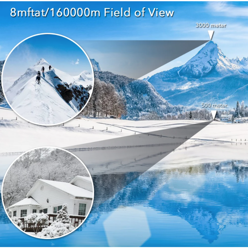 Lornetka 60x60 BAK4 przenośna mocna do obserwacji ptaków kompaktowy design wodoodporna najwyraźniejsza optyka