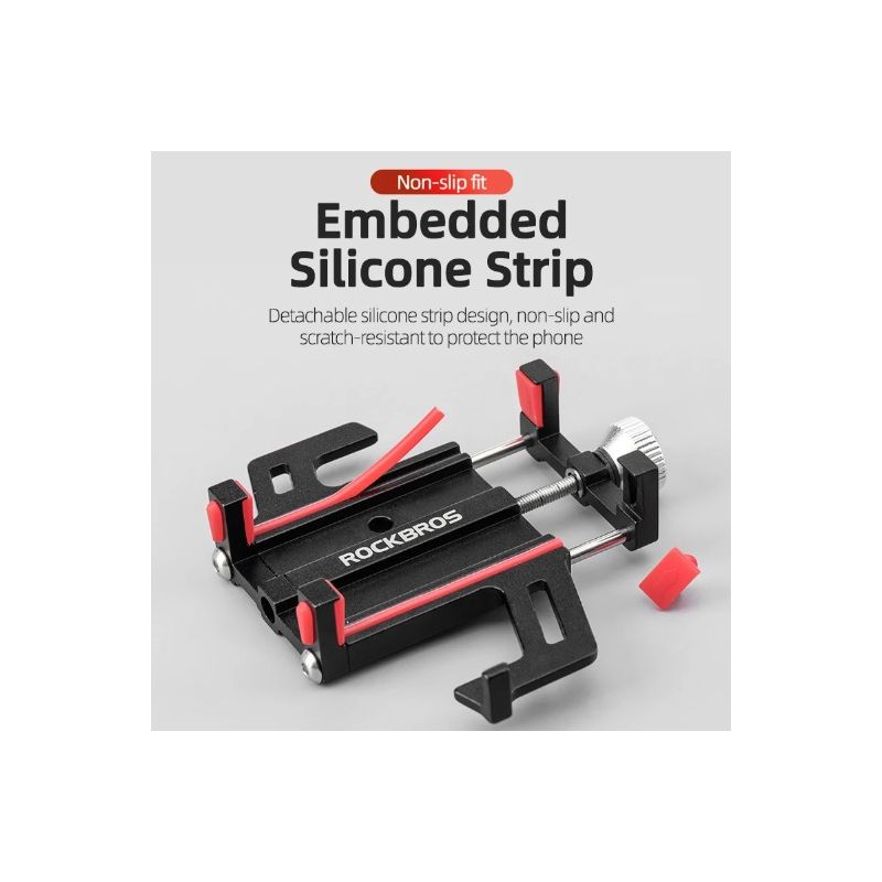 ROCKBROS uchwyt na telefon motocykl rower elektryczny trwały stop aluminium pięć pazurów antypoślizgowy regulowany