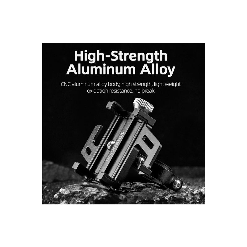 ROCKBROS uchwyt na telefon motocykl rower elektryczny trwały stop aluminium pięć pazurów antypoślizgowy regulowany