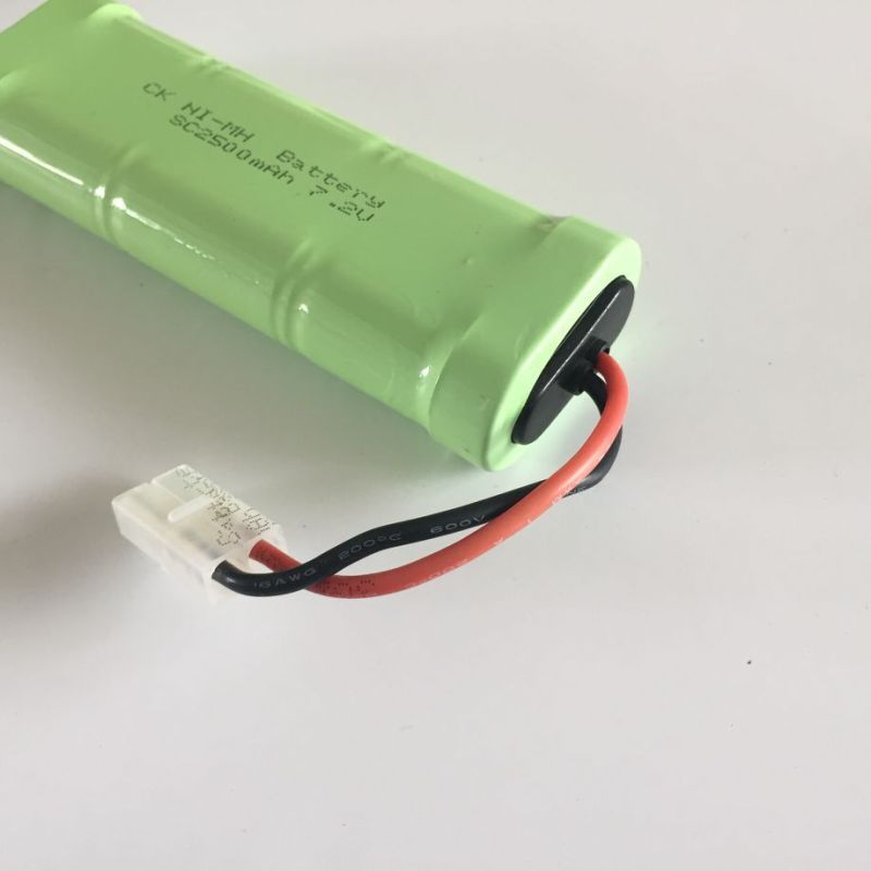 Akumulator 7.2V SC 2500mAh Ni-MH brak efektu pamięci eco-friendly do pojazdów zdalnie sterowanych i elektroniki domowej