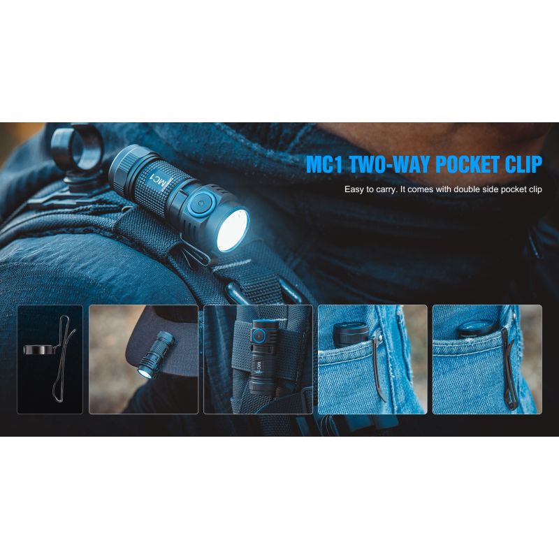 TrustFire MC1 Baton XP-L HI kompaktowa latarka LED 1000 lumenów magnetyczne ładowanie codzienne noszenie