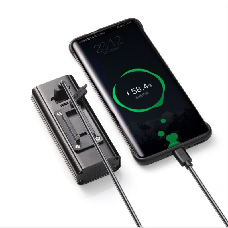 NiteBeam BR08 8LED 10000 lumenów USB akumulator ładowalna lampka rowerowa do jazdy nocą i miejskiego rowerowania