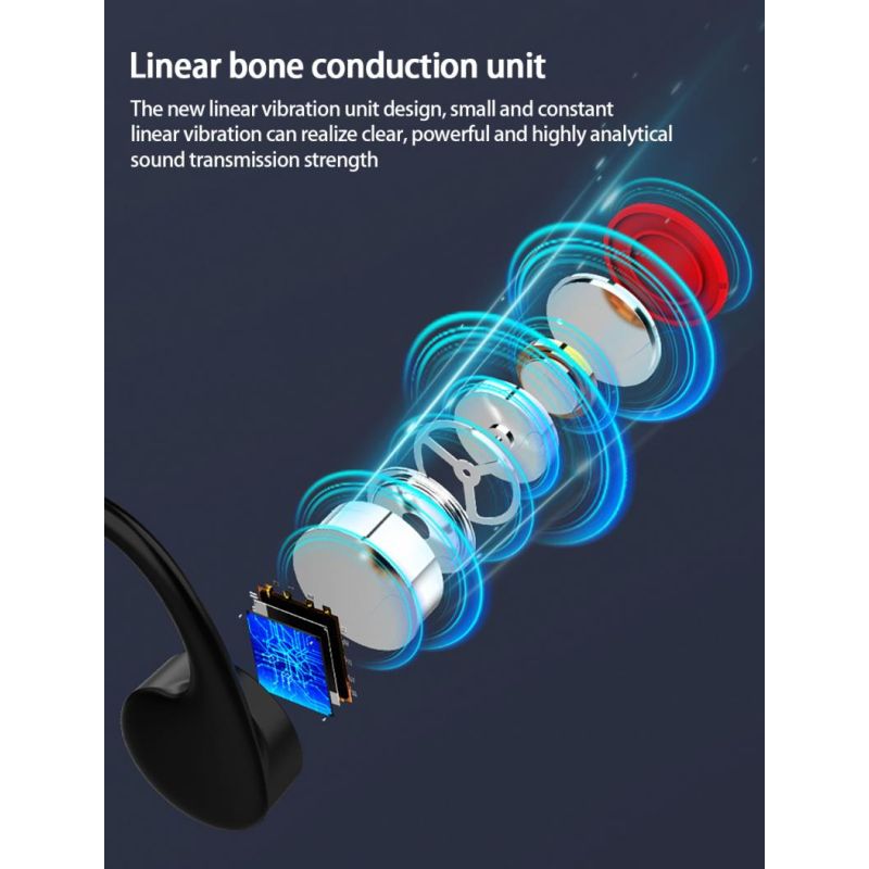 Bezprzewodowe słuchawki do pływania 16GB Przewodnictwo kostne IP68 Akcesoria wodoodporne dla sportowców