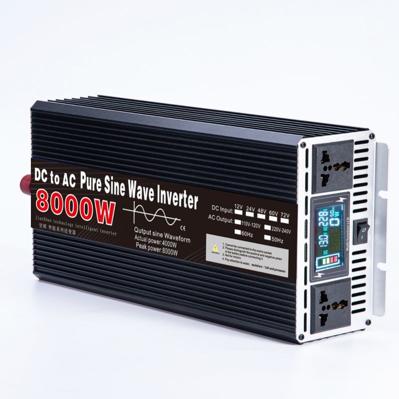 Przetwornica czystej fali sinusoidalnej 8000W DC 12V/24V AC 110V/220V do kamperów systemów off-grid dom