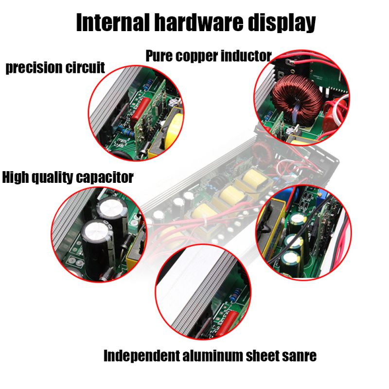 Przetwornica czystej fali sinusoidalnej 8000W DC 12V/24V AC 110V/220V do kamperów systemów off-grid dom