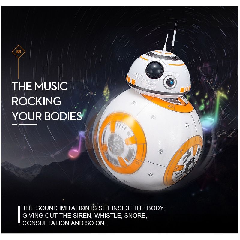 RC robot BB-8 zabawka Star Wars inteligentny robot obrót 360° magnetyczne zawieszenie prezent dla dzieci