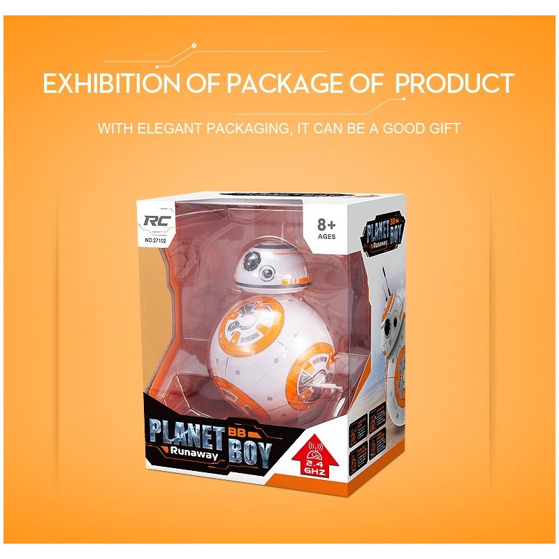 RC robot BB-8 zabawka Star Wars inteligentny robot obrót 360° magnetyczne zawieszenie prezent dla dzieci
