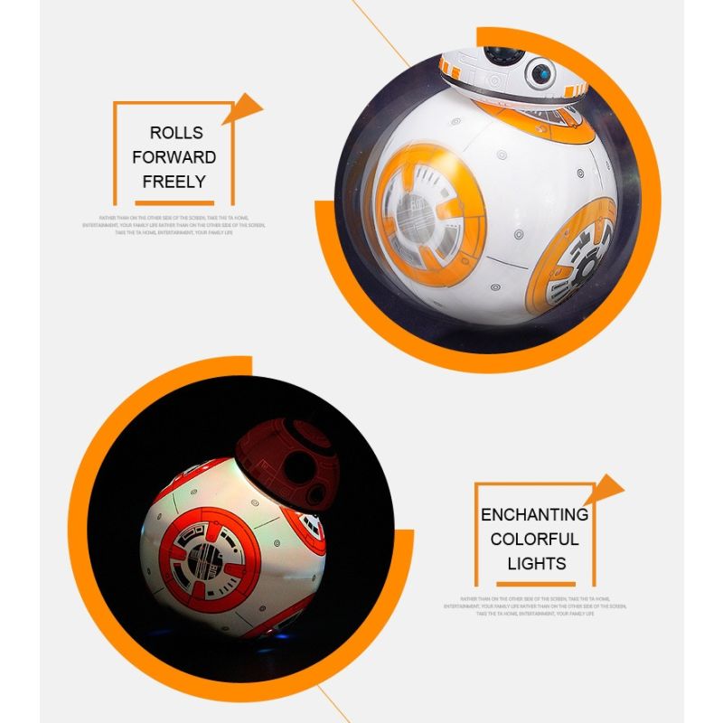 RC robot BB-8 zabawka Star Wars inteligentny robot obrót 360° magnetyczne zawieszenie prezent dla dzieci
