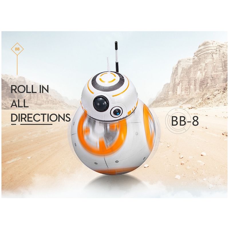 RC robot BB-8 zabawka Star Wars inteligentny robot obrót 360° magnetyczne zawieszenie prezent dla dzieci