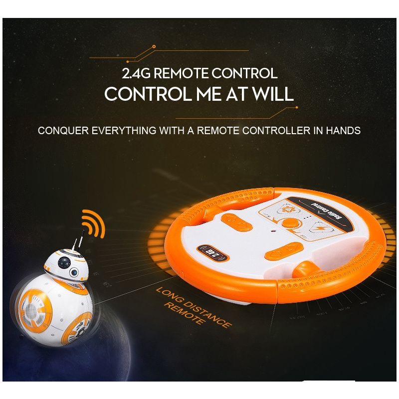 RC robot BB-8 zabawka Star Wars inteligentny robot obrót 360° magnetyczne zawieszenie prezent dla dzieci