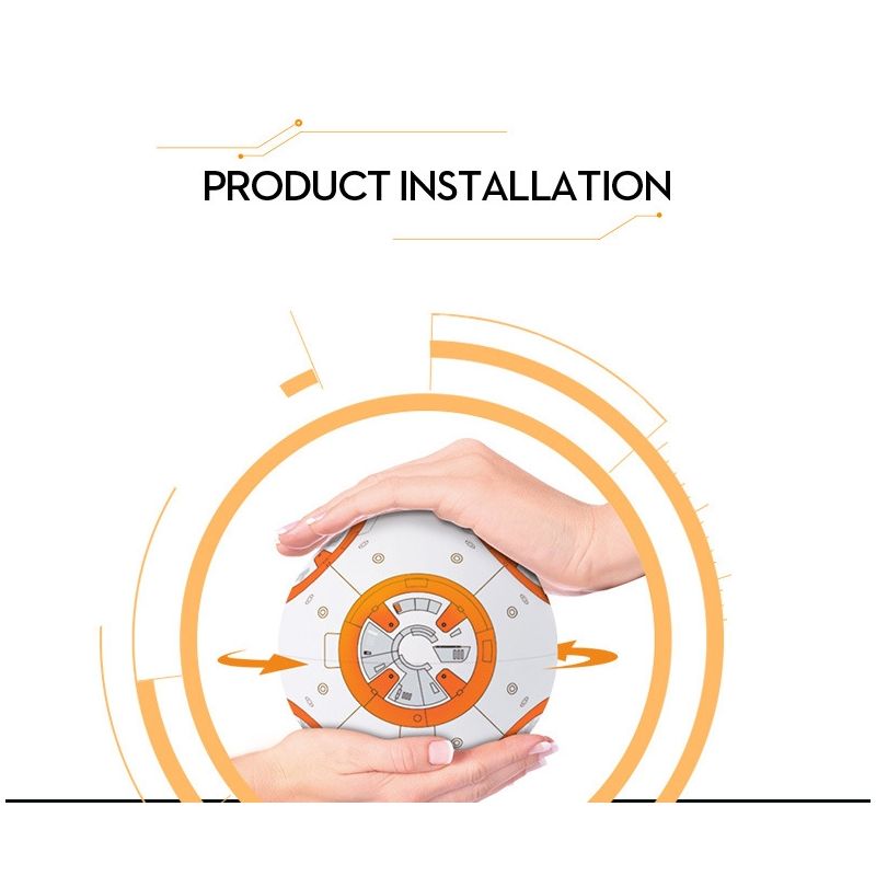 RC robot BB-8 zabawka Star Wars inteligentny robot obrót 360° magnetyczne zawieszenie prezent dla dzieci