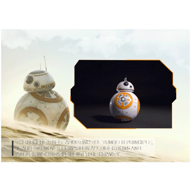 RC robot BB-8 zabawka Star Wars inteligentny robot obrót 360° magnetyczne zawieszenie prezent dla dzieci