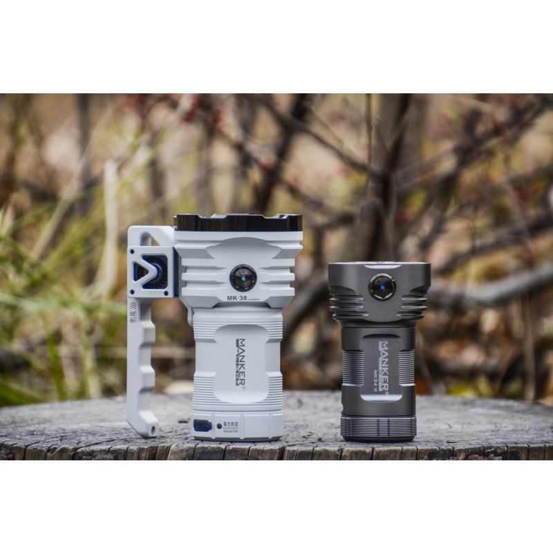 Manker MK38 41500 lumenów wielofunkcyjny szperacz satelitarny latarka LED duży zasięg oświetlenie przenośne