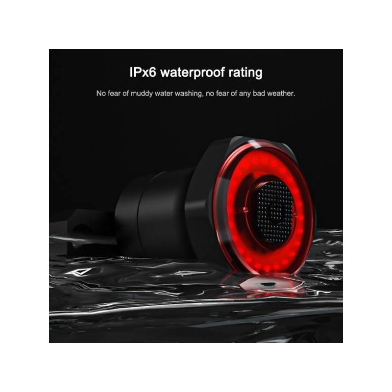 MEROCA MX2 inteligentny czujnik światła hamulca LED COB aluminiowy rower górski IPx6 USB bezpieczeństwo nocą