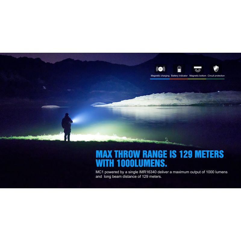 TrustFire MC1 Baton XP-L HI kompaktowa latarka LED 1000 lumenów magnetyczne ładowanie codzienne noszenie