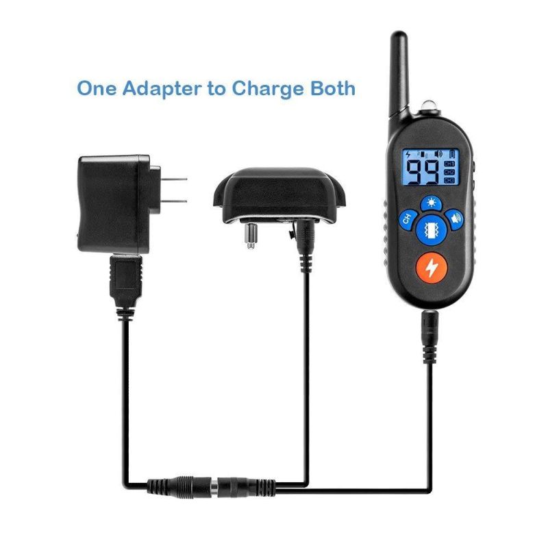 Elektryczna Obroża Treningowa 800m 3w1 Z Pilotem Dla Małych Średnich Dużych Psów Regulowane Tryby Wodoodporna