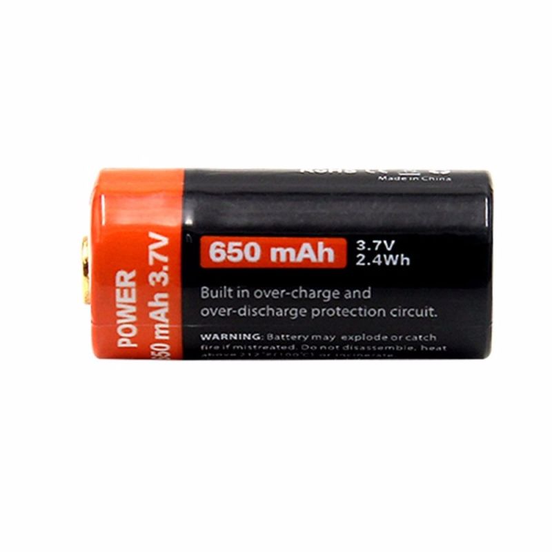 Rewolucyjna bateria 16340 akumulator 650mAh Micro USB do urządzeń przenośnych latarek wysoka gęstość energii