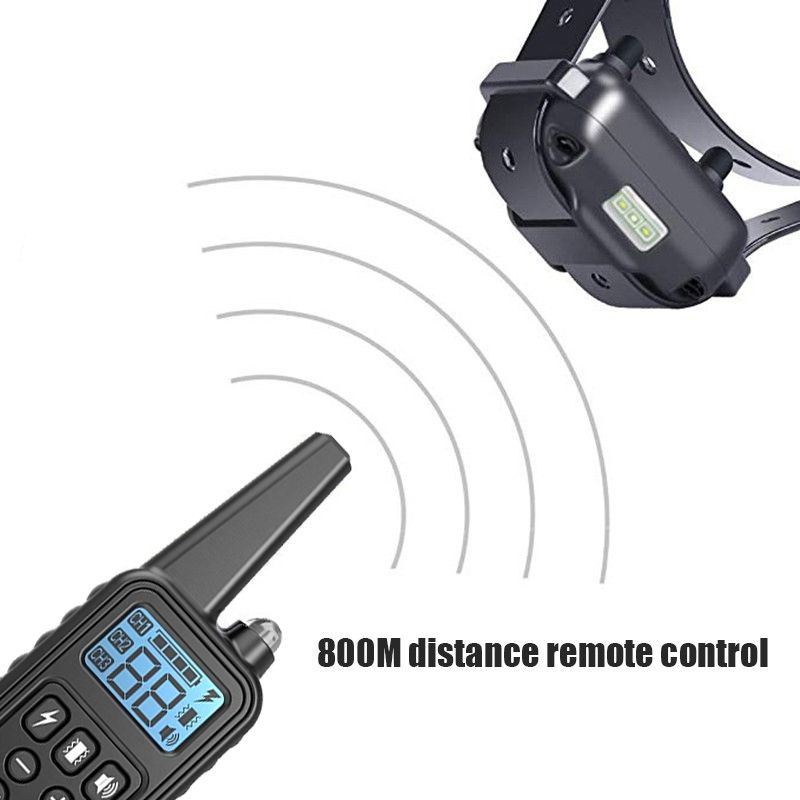 Elektryczna obroża dla psa z wyświetlaczem LCD wodoodporna zdalna kontrola szkoleniowa obroża treningowa