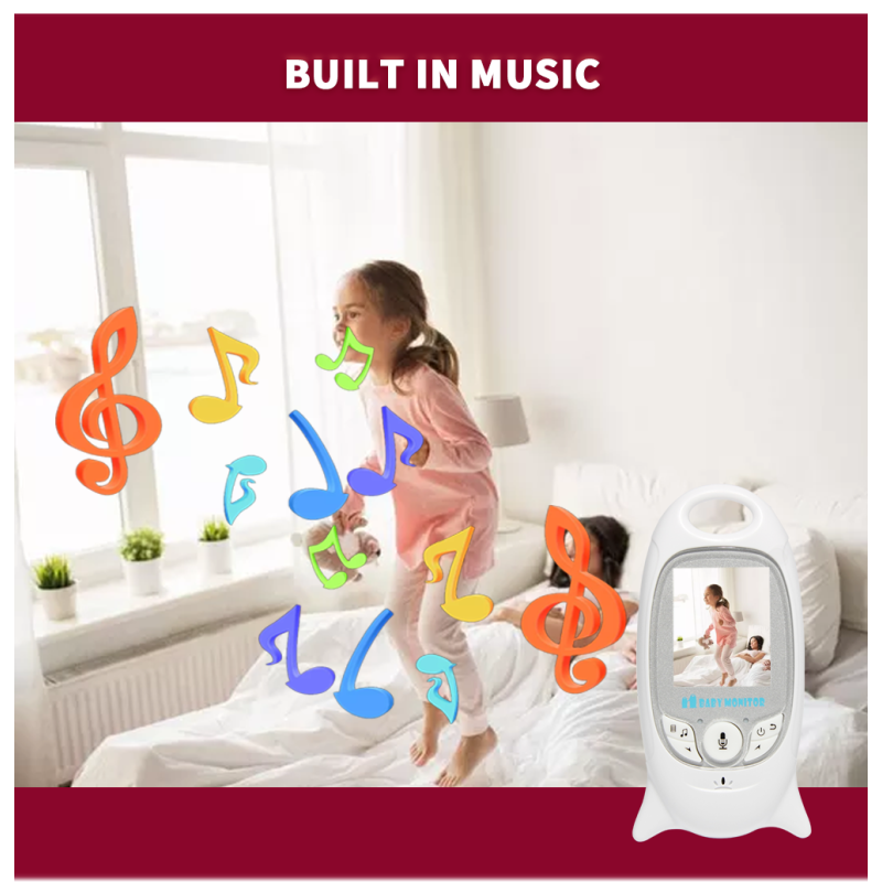 VB601 przenośny monitor dziecięcy 2.4G z kamerą bezpieczeństwa dwukierunkowa komunikacja wizja nocna