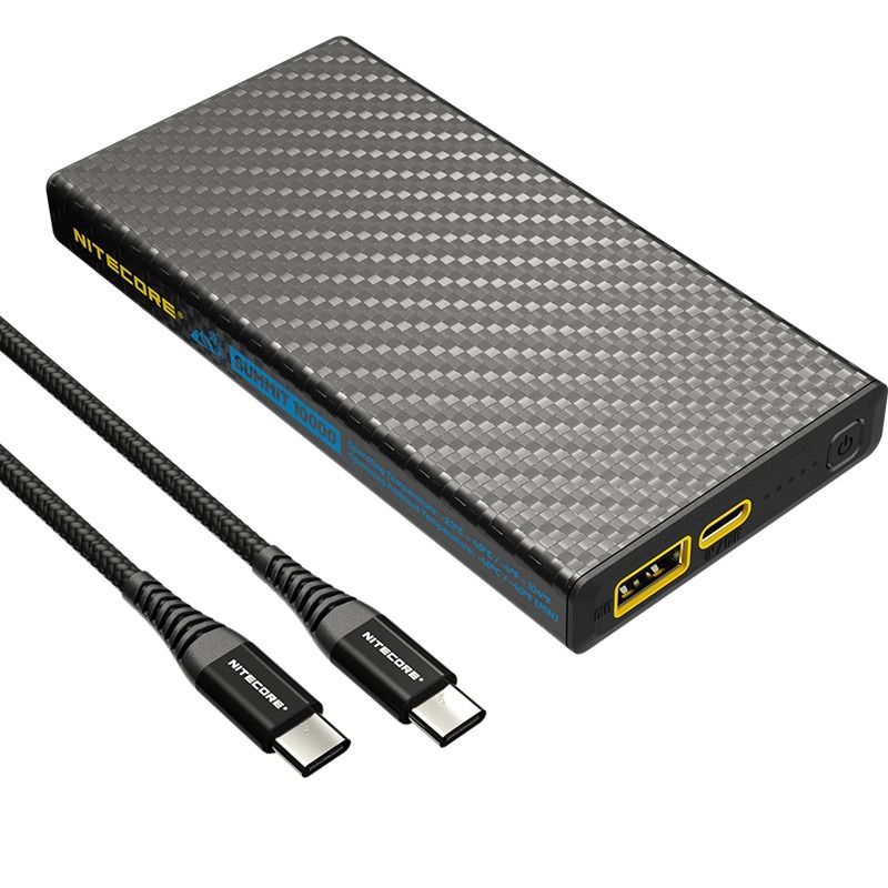 Nitecore Summit 10000 Power Bank | Przenośna Ładowarka na Ekstremalne Mrózy -40°C | Włókno Węglowe