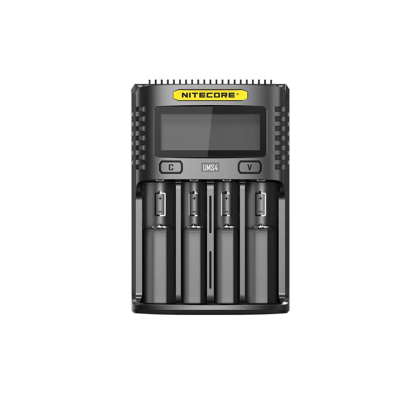 Nitecore UMS4 inteligentna ładowarka USB z szybkim ładowaniem do baterii 18650 21700 26650 dla entuzjastów