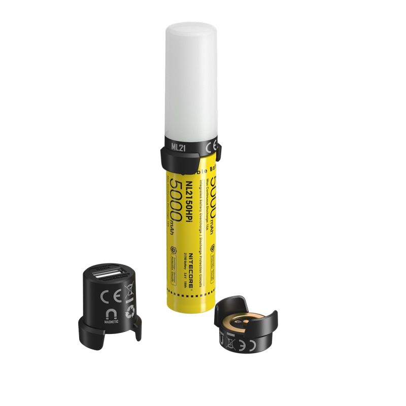 Nowy NITECORE 21700 wydajny system akumulatora ML21 lampka magnetyczna dla entuzjastów outdooru 5000mAh