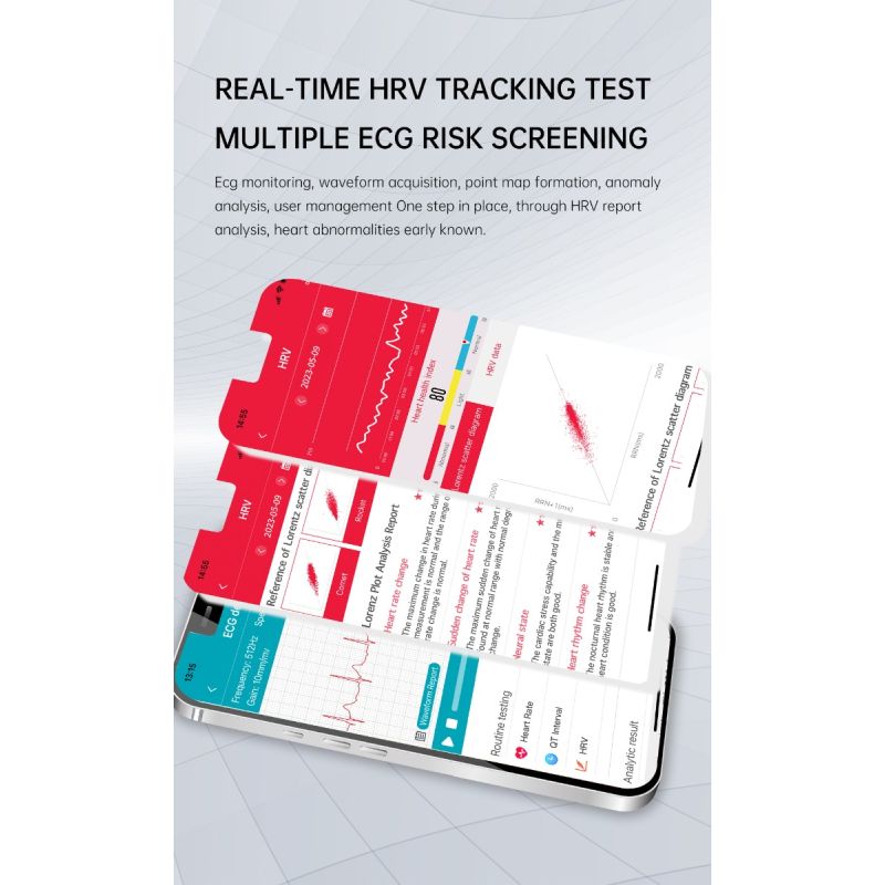 ET540 Glukoza/EKG Smartwatch Fitness Tracker: BT Połączenia, Tętno, Ciśnienie, Temp., Tlen, Całodobowe Monitorowanie dla Zdrowia