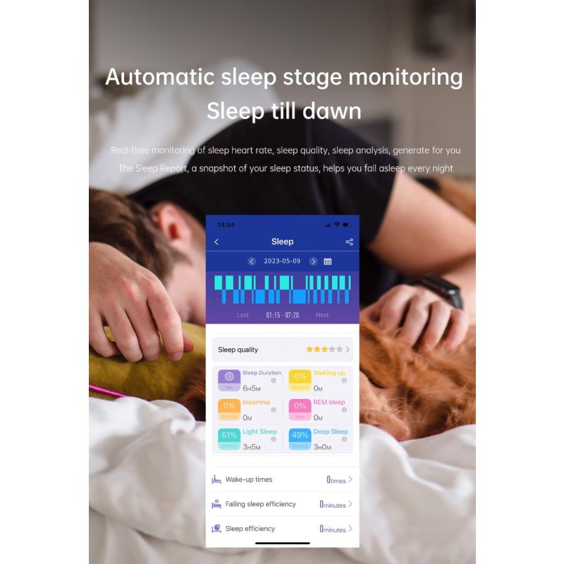 ET540 Glukoza/EKG Smartwatch Fitness Tracker: BT Połączenia, Tętno, Ciśnienie, Temp., Tlen, Całodobowe Monitorowanie dla Zdrowia