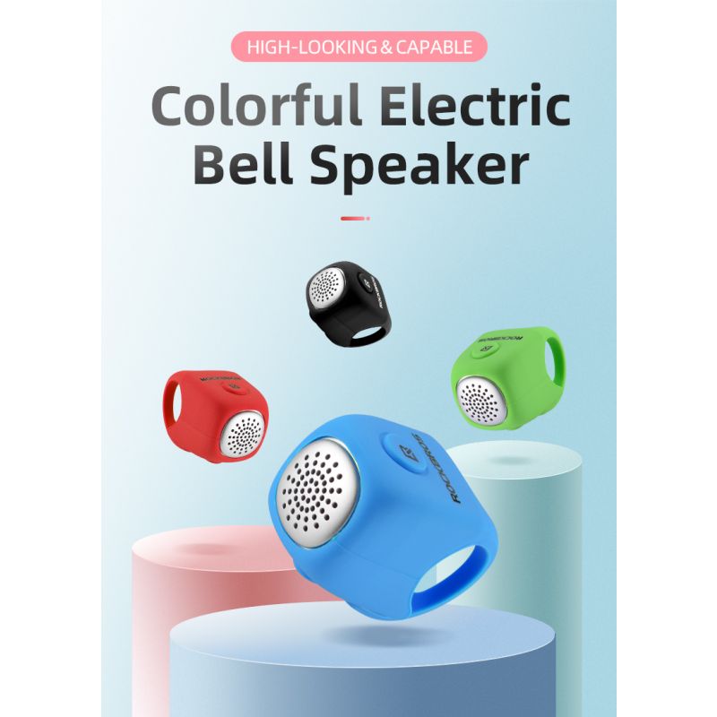 Elektryczny dzwonek rowerowy ROCKBROS 110 dB deszczoodporna personalizacja roweru bezpieczeństwo MTB