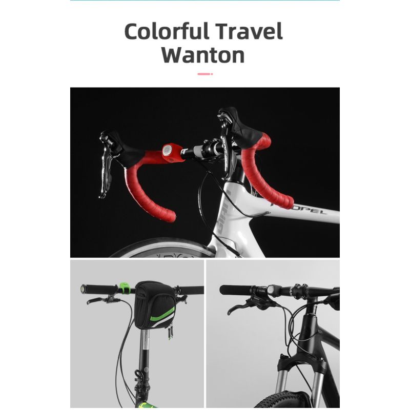 Elektryczny dzwonek rowerowy ROCKBROS 110 dB deszczoodporna personalizacja roweru bezpieczeństwo MTB