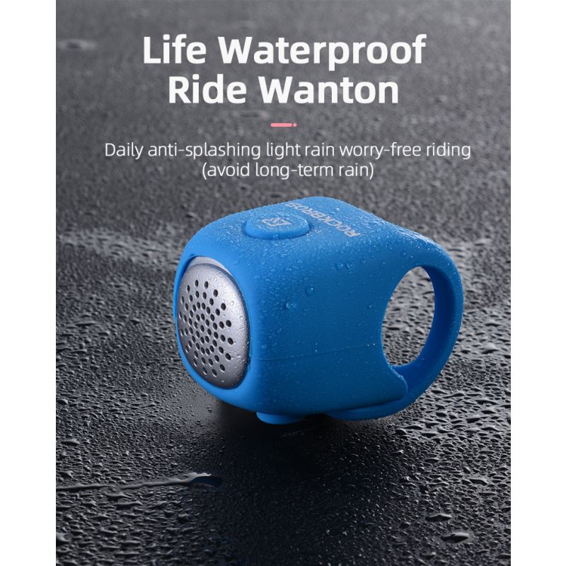 Elektryczny dzwonek rowerowy ROCKBROS 110 dB deszczoodporna personalizacja roweru bezpieczeństwo MTB